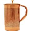 OSNICA Brocca in rame puro per la guarigione ayurvedica, senza rivestimento interno, brocca in rame, brocca ayurvedica, per acqua potabile, Moscow Mule, cocktail, 1,5 l (design 8)