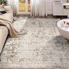 KeletiRug Tappeto Salotto Grande Morbido 200 x 290 cm, Lavabile Antiscivolo, per Camera da Letto Ufficio, e Cucina, MultifunzioneStile Inchiostro Moderno Grigio