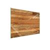 DarHaus Copri piano cottura induzione 70x52 cm copertura per piano cottura in vetroceramica 1 pezzi universale per piastre di cottura paraspruzzi tagliere in vetro temprato, Legno marrone