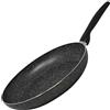 NAMAI - Padella Antiaderente 32 cm, Super Resistente, Adatta alla Lavastoviglie, Alluminio, Effetto Pietra, Padelle Antiaderenti Professionali, No Induzione (32CM)