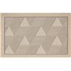 REDS Zerbinando - Tappeto Over 007 Beige - 50x80 cm - Tappeto Multiuso in Poliestere con fondo Antiscivolo per Ingresso, cucina, bagno, salotto, camera