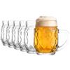 Oberglas Stölzle Landsberg, set di 6 brocche per birra, 0,3 litri, stabile boccale da birra da 0,3 l, lavabile in lavastoviglie