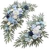 Jiuvaso Decorazione per matrimonio, centrotavola con fiori artificiali, nuovo allestimento floreale 2024 per feste, celebrazioni, cerimonie e progetti fai-da-te.