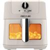 Cecotec Friggitrice ad Aria Cecofry Antique 5000 Window. Air Fryer 1500 W, Digitale, Capacità 5,5 L con Finestra, Tecnologia PerfectCook, Design Retrò, Termostato Regolabile Fino 60-200 ºc