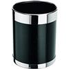 getgastro Cestino pattumiera Hotel cestino 22 cm di diametro e 28 cm altezza in acciaio di colore nero