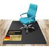 KAISER PLASTIC Kaiser - Tappetino protettivo per sedia da scrivania, 120 x 130 cm, colore: nero