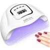 BEENLE Lampada UV 150W per unghie a LED, luce professionale per smalto per gel per asciuga unghie con 4 impostazioni timer, asciugatrice per gel a LED per gel per smalto con sensore automatico, display LCD