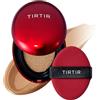 TIRTIR Mask Fit Red Cushion Foundation, Fondotinta In Formato Mini, A Copertura Totale, Leggero, Aderente Alla Pelle, Satinato, Con Finitura Lucida, Costruibile (0,15 Fl Oz), 34N Pecan