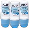TOPDeal Confezione da 3 deodoranti ISANA Roll-on Fresh Deo Roller 3 x 50 ml