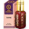 Parag Fragrances Thyme Attar 1 Tola / 12 ml (Crystal Series) (Limited Time Launching Offerta Pack) Naturale Distiled Attar/Senza alcool/Attar di lunga durata