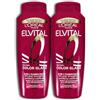 L'ORÉAL Elvital Color Gloss 2 in 1, shampoo per la cura dei colori, 2 x 300 ml