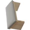 Yiohejy Bracciolo per unghie, cuscinetti per manicure, con base in legno con design smussato e cuscino in pelle PU, supporto per poggia mano per lucidatura unghie, supporto per nail art, nail tech