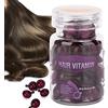Fyearfly Capsule Per La Cura dei Capelli - Siero Trattante Vitaminico con Olio Essenziale Idratante Anti-Crespo per la Riparazione dei Danni (Viola)