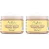 Shea Moisture SheaMoisture Set - per capelli naturali, trattati chimicamente o modellati con il calore Olio di ricino nero giamaicano maschera per capelli senza siliconi e solfati 2 x 355 ml