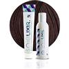 Pop Italy Soielixir Tinta Permanente per Capelli in crema SENZA Resorcina, Parafenilendiammina e Ammoniaca 93 Colori - 100 ml - (Pack Tinta + Ossigeno 20 vol. - 5/5 Castano Chiaro Mogano)