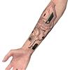 malyituk Adesivo temporaneo falso tatuaggio, circuito del corpo umano per Cuberpunk 2077, Adesivi per tatuaggi dei tifosi (Set di 2)