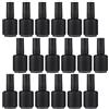FRCOLOR Flaconi per Smalto per Unghie 15ml in Vetro Nero 20 Pezzi Leggeri Pennello per Conservazione Smalti Gel Manicure