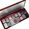 MeiPlumLai Palette di ombretti Goth in 16 colori opachi metallizzati e scintillanti, palette di ombretti smokey per trucco smokey, marrone neutro nudo, rosso, nero, per mascherate di mezzanotte