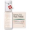 PODERM Smalto Cura per Unghie con Tea Tree - Milky | Swiss Lab - 8ML | Arricchito con Tea Tree, Silicio & Biotina | Purifica, Schiarisce & Nutre le Unghie Gialle | Creato da una Podologa