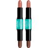 NYX Professional Makeup Duo Contouring Wonderstick Tonalità 03 Light Medium a Doppia Punta Corregge Scolpisce Illumina Ultra Modulabile Formula Vegana - 2 Stick Contouring da 8g