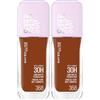 Maybelline New York Fondotinta Coprente Liquido Lunga Tenuta Superstay Lumi Matte 30H Colore 368 Coprenza Modulabile Waterproof No Transfer Copertura Medio-Alta con Amminoacidi - 2 Flaconi da 35ml