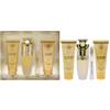 New Brand Luxury by New Brand for Women - Set da 4 pezzi da regalo 3,3 oz EDP Spray, 4,4 oz Shower Gel, 4,4 oz Body Lotion, 0,5 oz EDP Spray