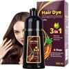 HADAVAKA Shampoo Tintura Capelli Caffè 3 In 1, 10 Minuti Shampoo Scurente Capelli, Shampoo Magico Tintura Capelli, Per Uomini E Donne, Ripristinare Lustrous (Coffce)