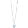 Mabina Gioielli MABINA - Collana Donna - Girocollo Con Pendente Con Acquamarina Sintetica Taglio Cuore E Zirconi - 553859
