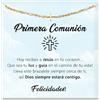 SOFIA FERRER Regalo Comunione Ragazza, Bracciale Bambina Comunione, Regali Comunione Originali, Bracciale Prima Comunione 8, 9, 10, 11, 12 anni, Medio, Acciaio inossidabile, Non è una pietra preziosa