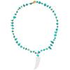 MARARDI Collana Donna [Adris Turchese] Italiano Charm Ceramica di Caltagirona - Catena di Pietre Lunghezza 50cm [Turchese] Handmade Originali Eleganti per Tutti i Giorni e Occasioni Speciali