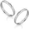 Donipreziosi Coppia Fedine Personalizzate in Argento 925 Placcate Oro Bianco, Made in Italy - 2 Anelli Personalizzabili con Incisione Omaggio Nome e Data - Fedi Rodiati Ipoallergenici con Certificato