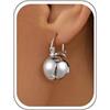 KesaPlan Orecchini pendenti a sfera placcati in oro 14 carati per le donne in argento Sterling orecchini a goccia ipoallergenici con sfere rotonde orecchini a monachella leggeri gioielli alla moda, 0, Ottone