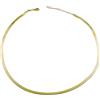 Argenteria MB Collana Maglia Snake Piattina in Argento Sterling 925, Lunghezza 45 cm Oro