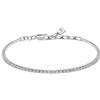 Morellato Bracciale Uomo in Argento 925‰, Zirconi Bianchi, Collezione Tennis - SATT15