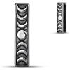 ERKUOO 2 pesi per orecchio per dilatatori dilatati, gancio pesante per orecchini pendenti tunnel piercing all'orecchio calibro gioielli 8 g 2 g 0 g 5/8 pollici, 2g=6mm, Metallo, Arenaria