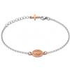 amorili Bracciale con Medaglia Miracolosa in Argento 925 Classico e Ramato - Simbolo Cattolico Cristiano di Fede Religioso - Braccialetto Elegante Uomo Donna