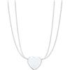 Generic Collana a cuore classico in argento sterling 925 Rosa Verde Rosso Oro Concorso di gioielli rosa Mondo