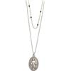 amorili Collana Medaglia Miracolosa Donna in Acciaio Inox | Ciondolo Madonna Miracolosa | Gioiello Religioso Elegante e Resistente | Idea Regalo Fede cll0528c