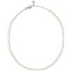 Morellato Collana da donna, collezione Perla Essenziale, in argento Sterling, perle coltivate - SANH01, Argento 925 riciclato, Perla