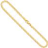 EDELIND Catenina modello Doppia grumetta Donna in oro giallo,14 carati 585, largh. 2,9 mm, p. 8 g, lungh. 80 cm, con chiusura ad aragosta, marchio di garanzia made in Germany