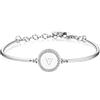 Brosway Bracciale Donna in Acciaio e Cristalli con Simbolo Lettere | Collezione Chakra - BHK145