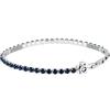 Sector No Limits Bracciale Uomo in Acciaio, Zirconi Blu, Collezione TENNIS, Timone, Idee Regalo Uomo - SANN67