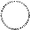 Monster Piercing 9K bianco oro 22 Gauge - 8mm diametro continuo Twister Hoop naso anello Piercing da naso