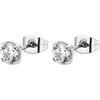 Brosway Orecchini Donna, Orecchini a Lobo in Acciaio e Cubic Zirconia | Collezione DESIDERI - BEIE005