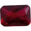 Gems_Hub 1 Pz Di Rubino Naturale 10x8mm Forma Smeraldo sfaccettato taglio sciolto gemma per la creazione di gioielli. (fai da te, anello, ciondolo, collana)|GH_NAT_13299, 10x8mm, Pietra preziosa,