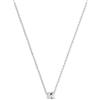 SINGULARU - Collana Personalizzata Single Letter. Argento Sterling 925 con Finitura Placcata Rodio. Catena Regolabile di 40 cm con Iniziale. Gioielli per Donna. Lettera A-Z