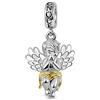 GNOCE Ciondolo Con Angelo Con Ali Ciondolo Con Ciondolo in aArgento Sterling 925 Ciondolo Con Angelo Perline Gioielli Con Aangoli Per Bambini Fit Bracciale/Collana Con Ciondoli Per Donne e Ragazze