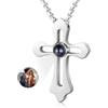 Glooraca Immagine Collana per gli uomini Collane foto personalizzate con immagine all'interno Collana proiezione personalizzata per il fidanzato papà (Color 10)
