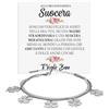 Bramart Bracciale A mia Suocera Argento Oro Compleanno Idee Regali per lei Acciaio Inox Fidanzati Idea Regalo Natale - Cofanetto con DEDICA incluso. (A mia Suocera)