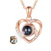 Glooraca Collane di foto per donne Collana personalizzata con immagine all'interno della collana di proiezione Collana di foto personalizzata per donne fidanzata mamma regali di compleanno (Style 13)
